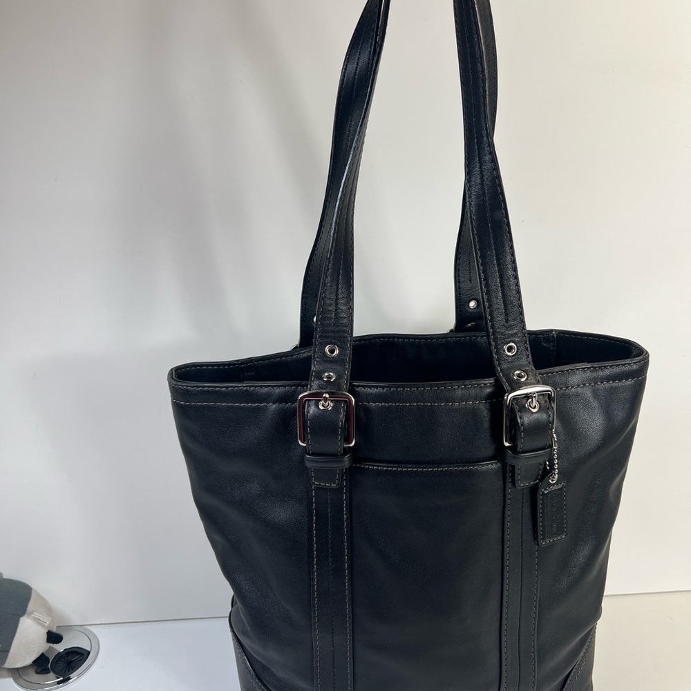 Coach vintage Hampton black Leather tote